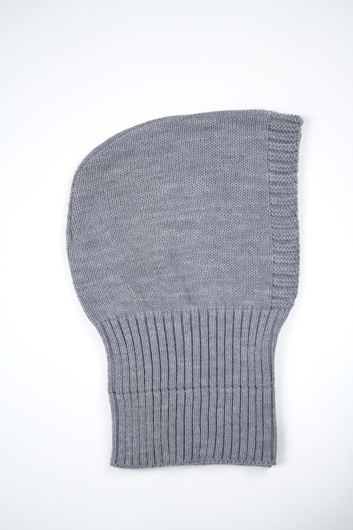 Balaclava Hijab in Gray Color