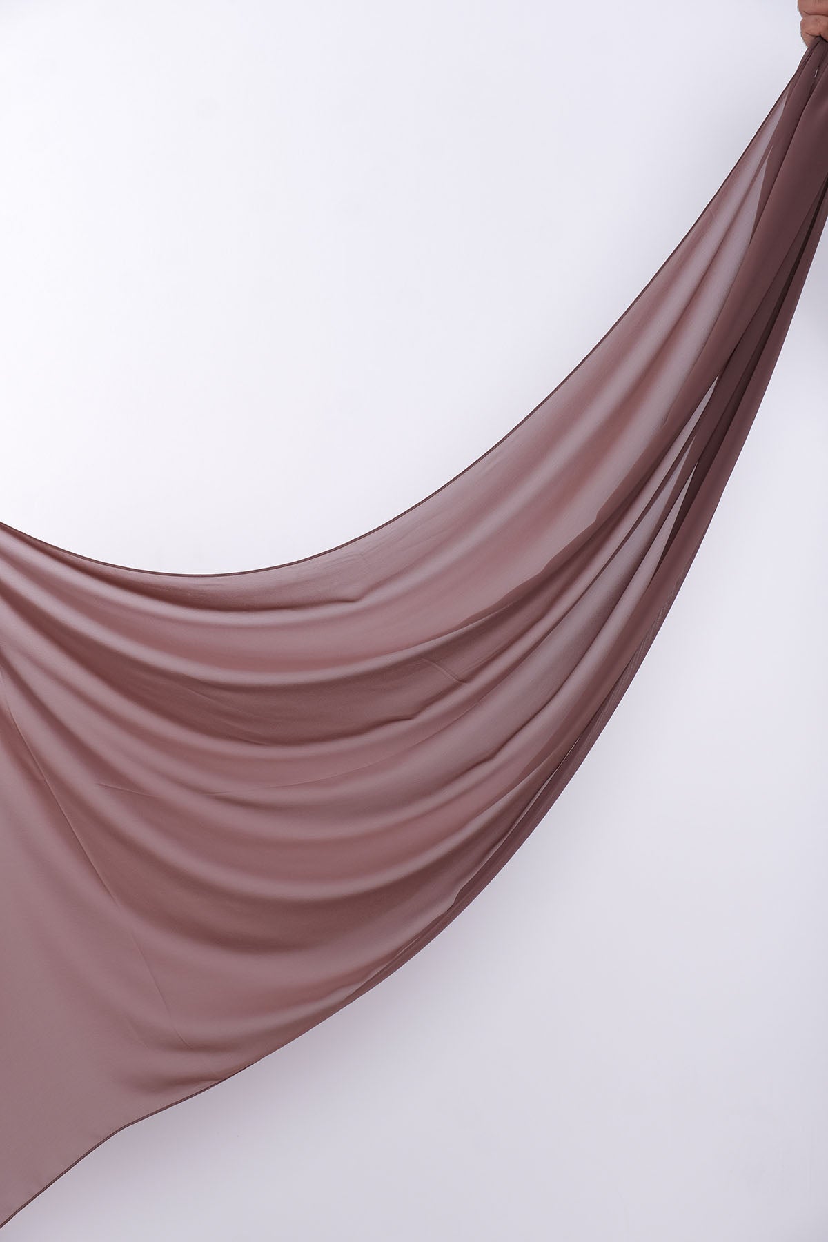 Chiffon Hijab in Roman Coffee Color