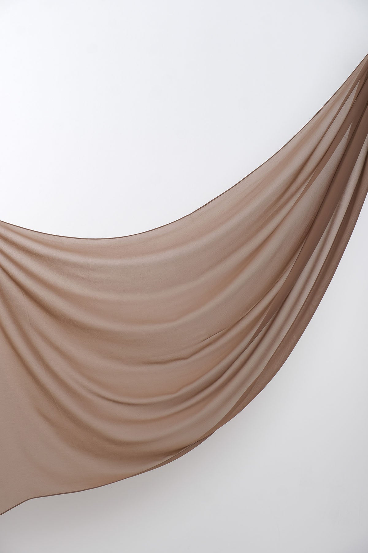 Chiffon Hijab in Almond Frost Color