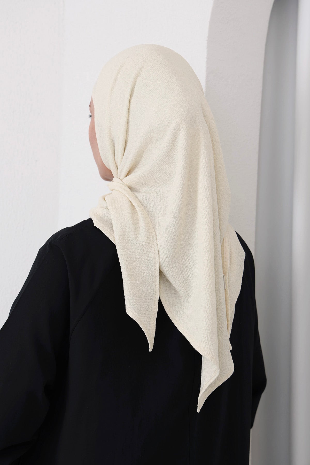 Easy Breezy Hijab in Off-White Color