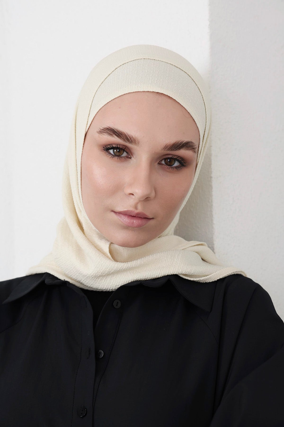 Easy Breezy Hijab in Off-White Color