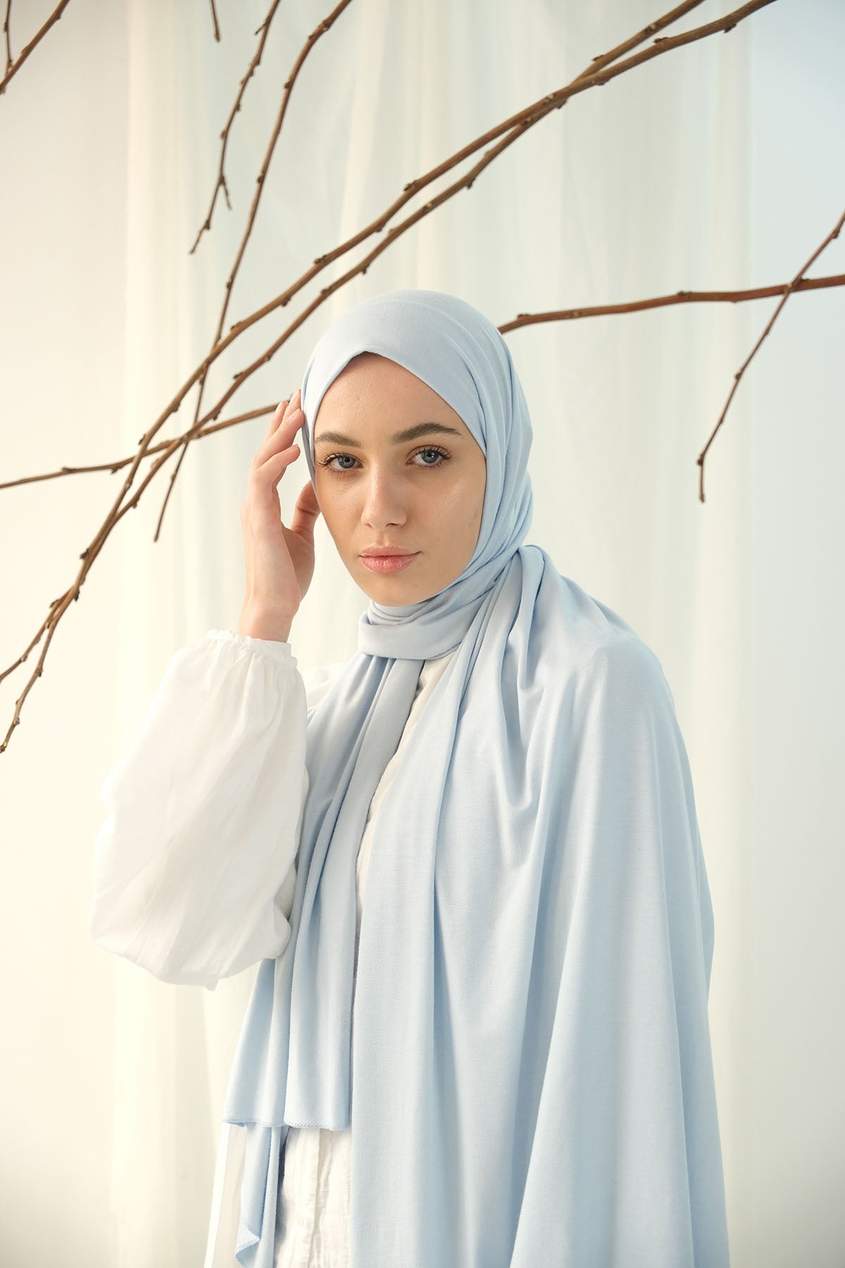 Jersey Hijab in Sky Blue Color