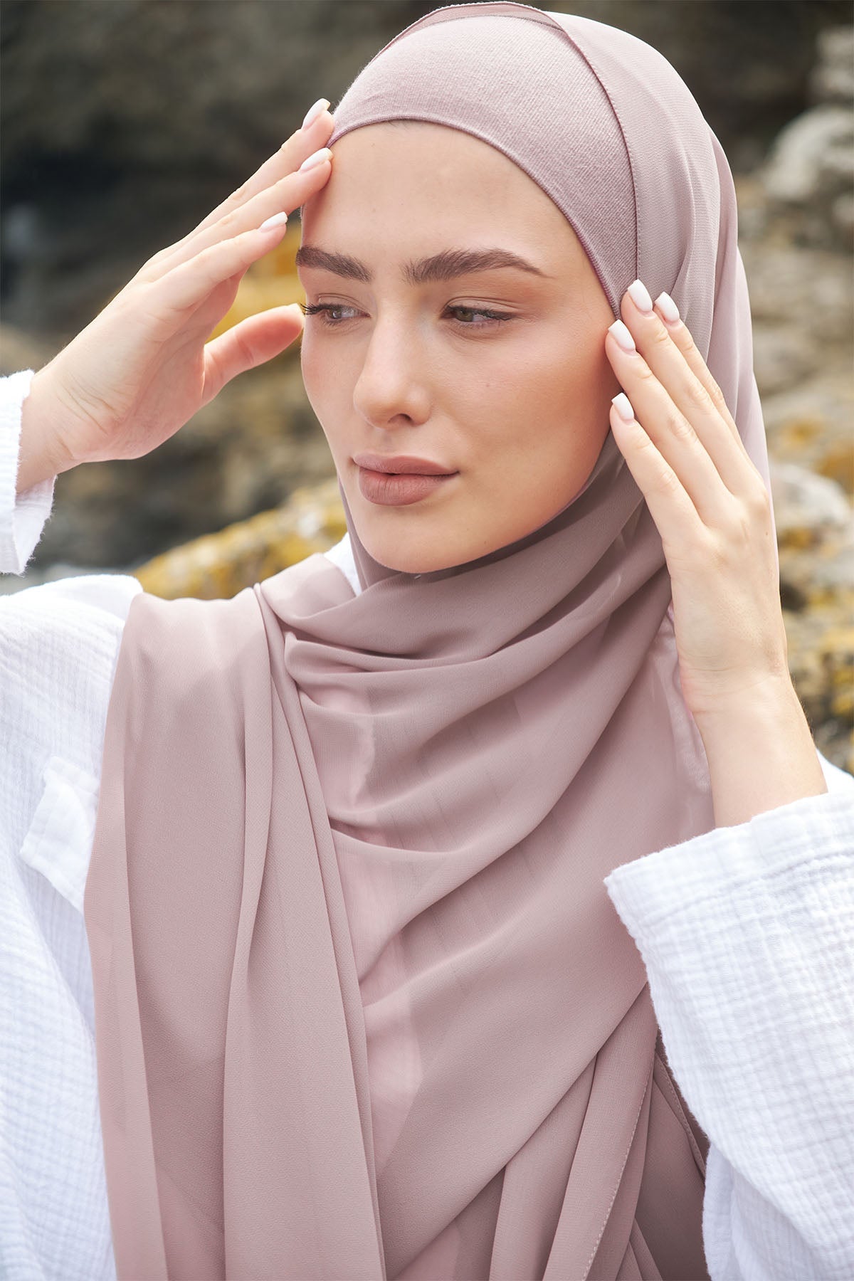 Chiffon Hijab in Lily  Color