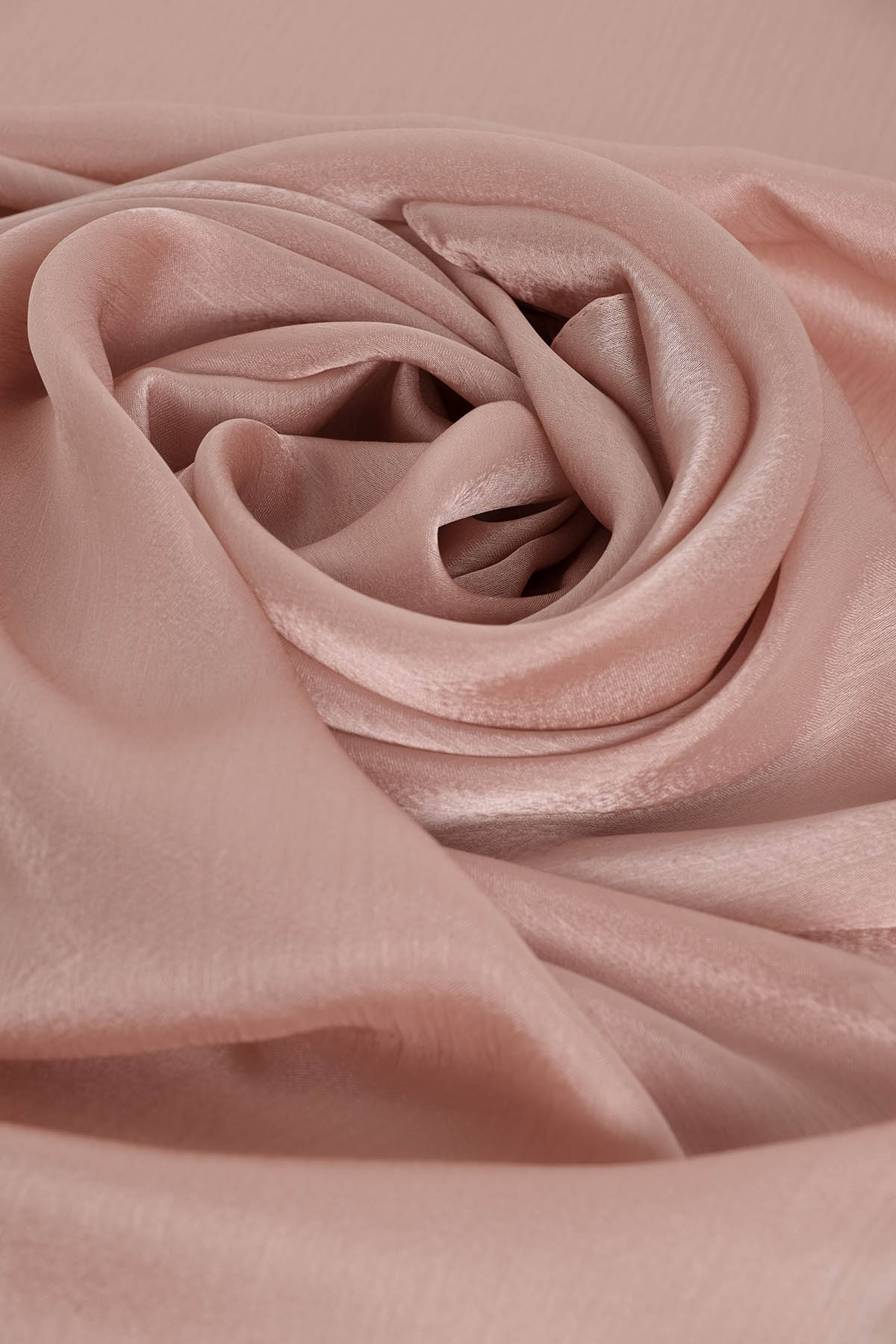 Satin Crepe Hijab in Clam Shell Color