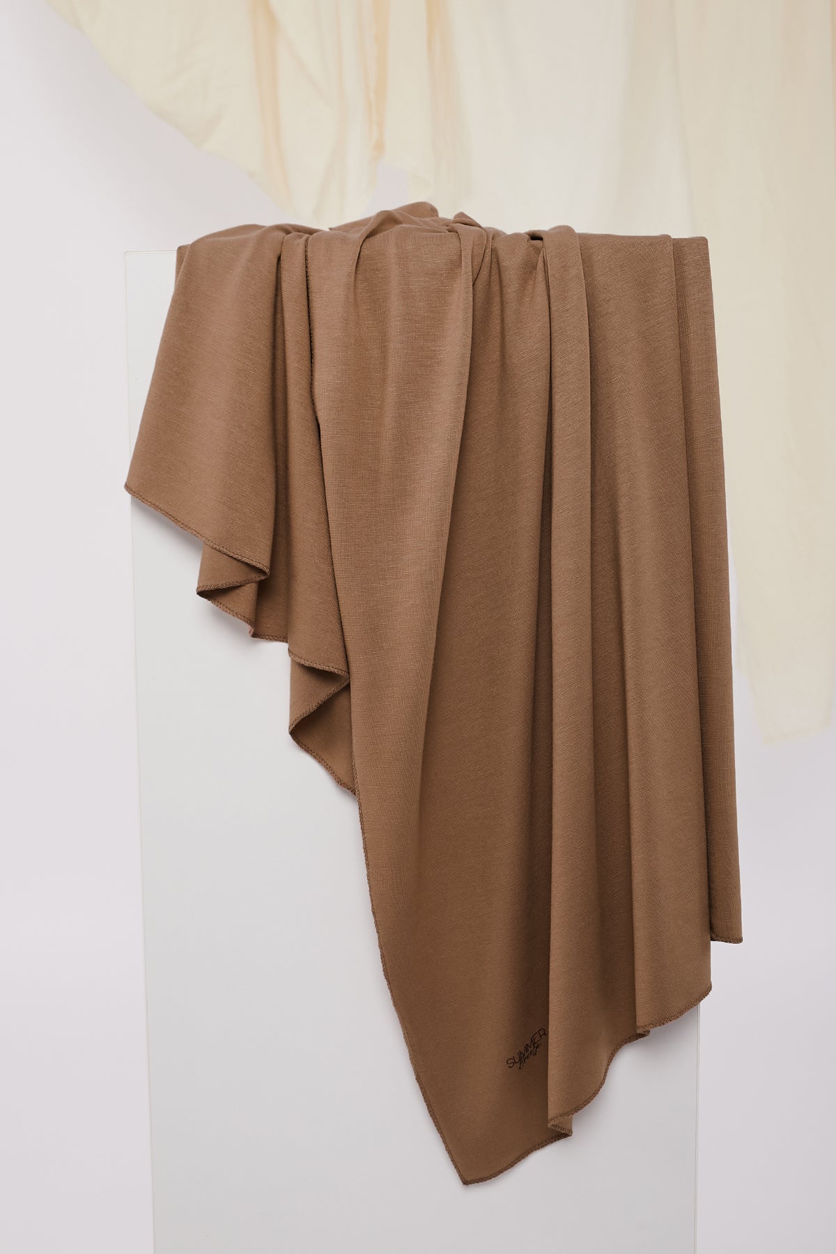 Jersey Hijab in Pale Brown Color