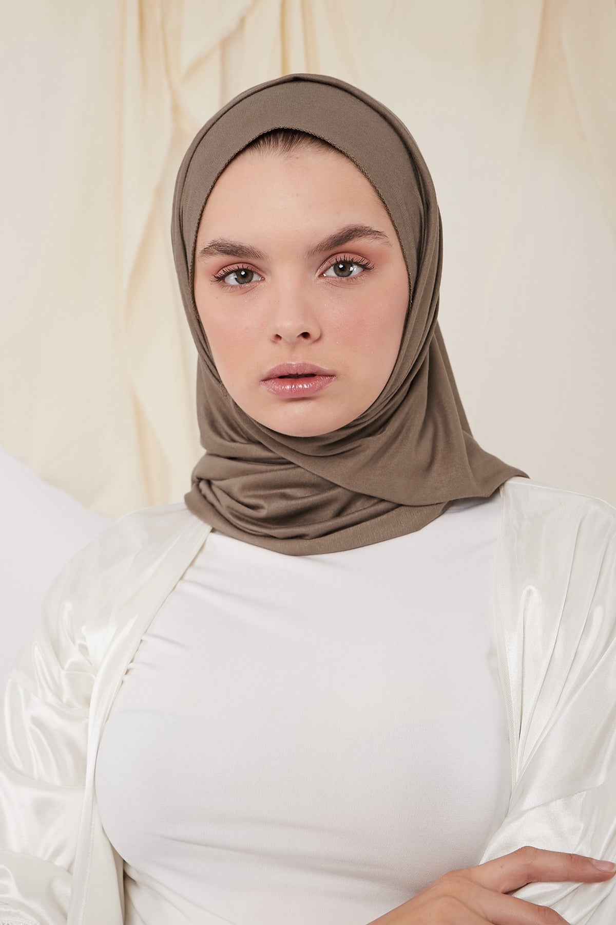 Jersey Hijab in Sand Dune Color