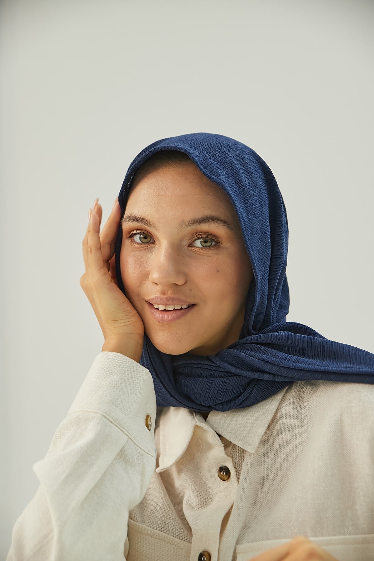 Cashmere Hijab in Rhino  Color