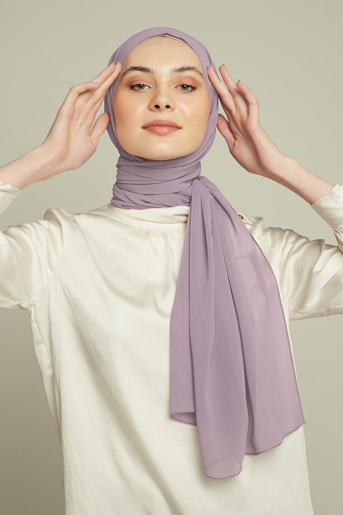 Chiffon Hijab in Venus  Color