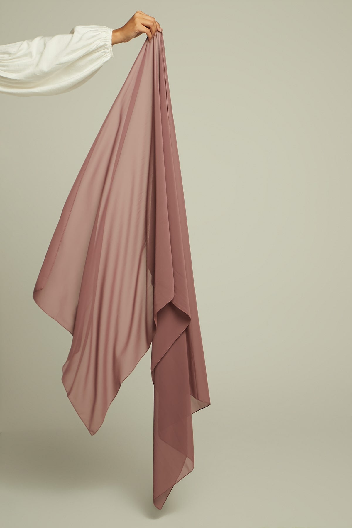 Chiffon Hijab in Old Rose   Color