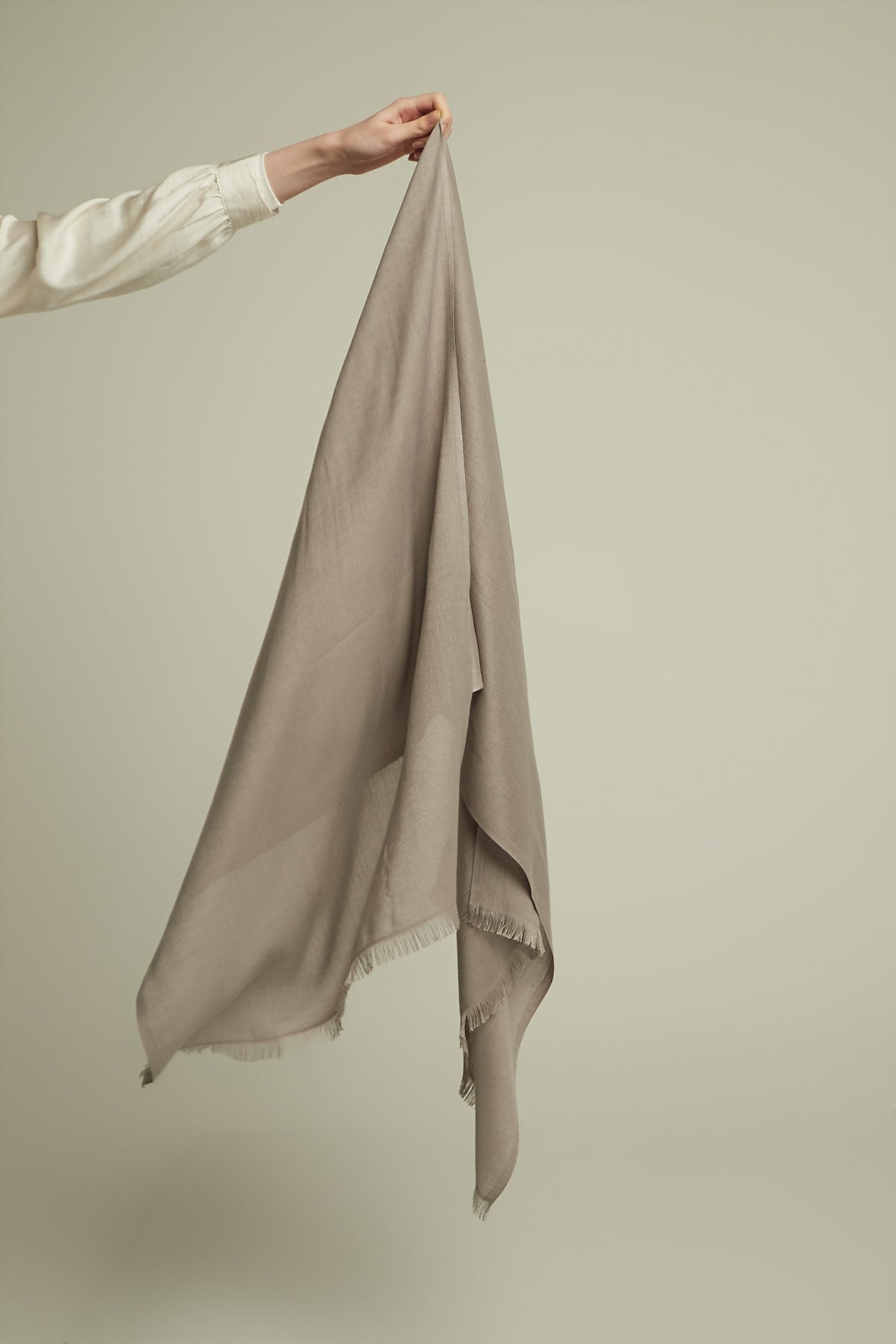 Pashmina Hijab in Ash Grey Color