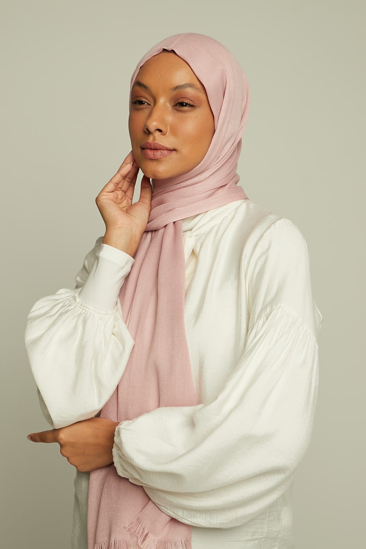 Pashmina Hijab in Blossom Color