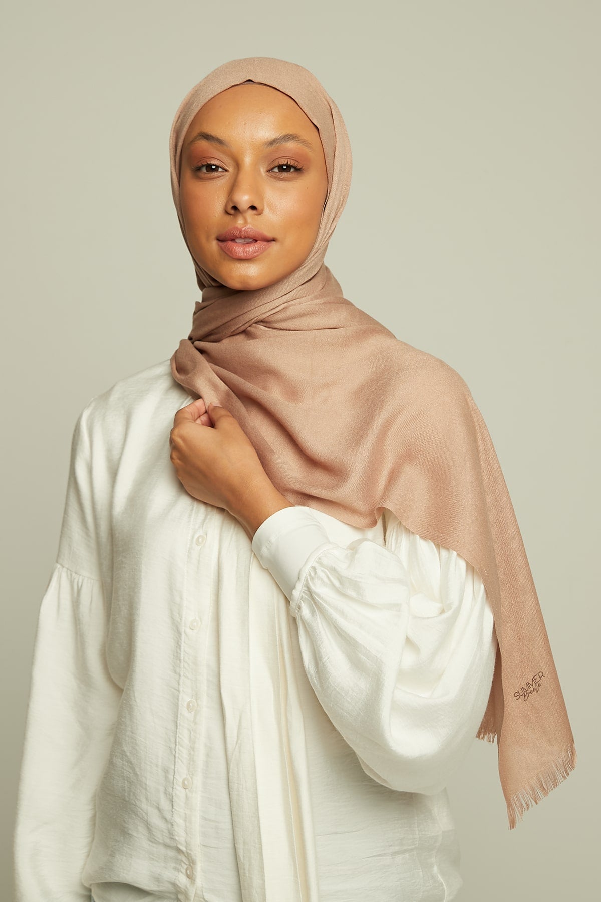 Pashmina Hijab in Tan Color