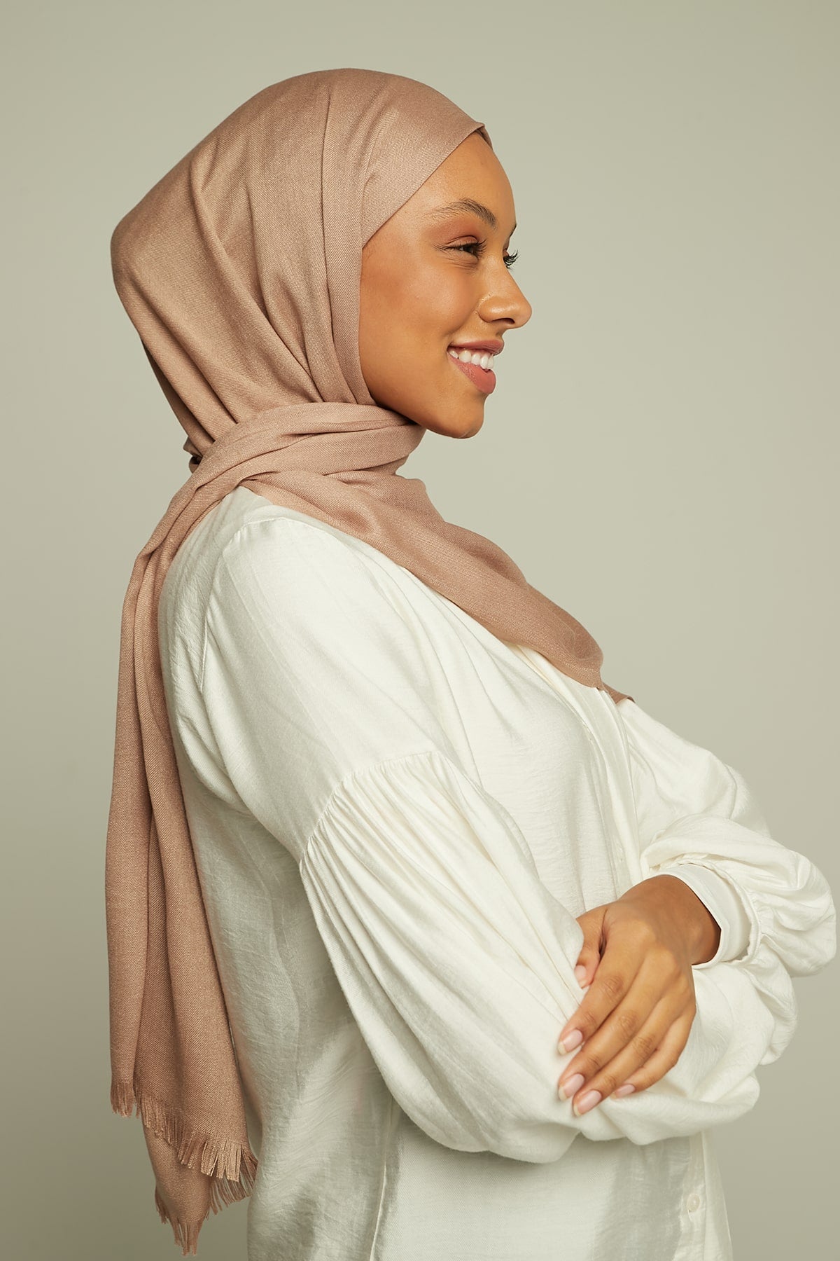 Pashmina Hijab in Tan Color