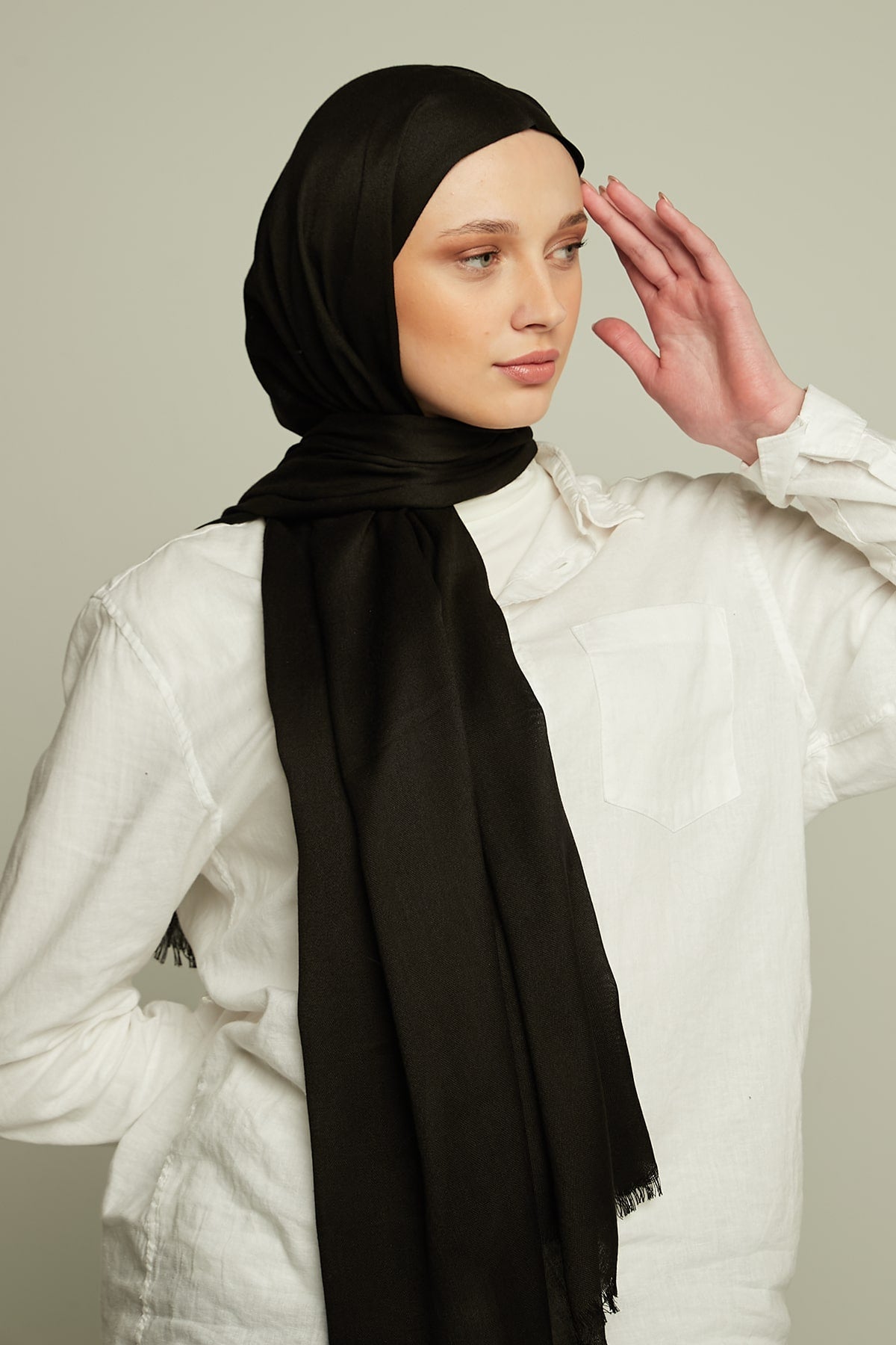 Pashmina Hijab in Black Color