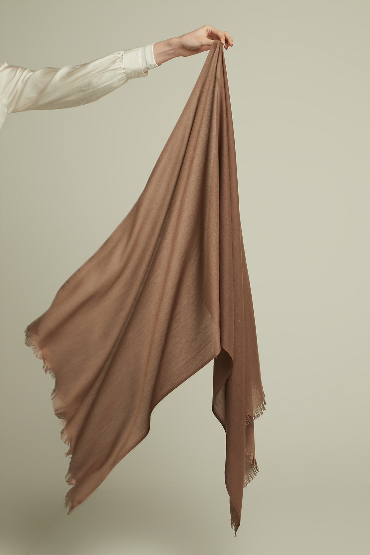 Pashmina Hijab in Copper Rose Color