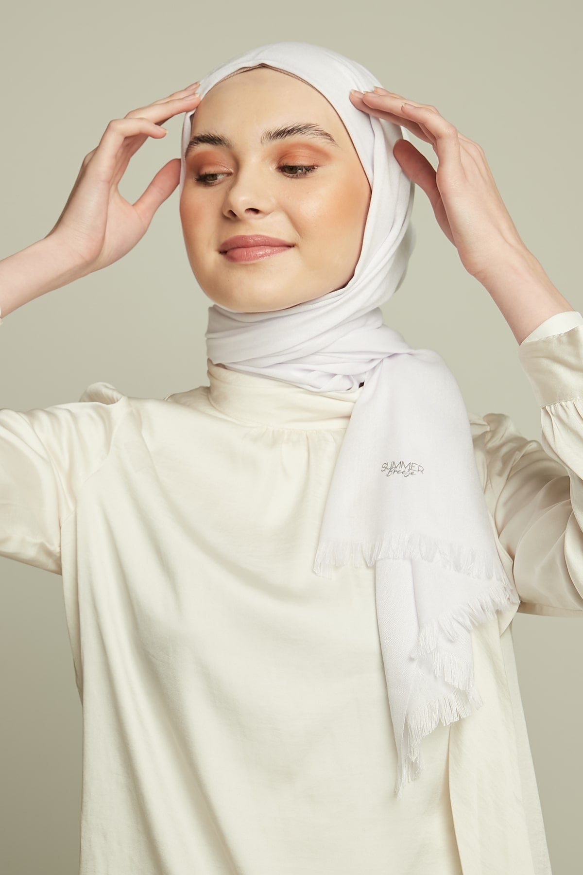 Pashmina Hijab in White Color