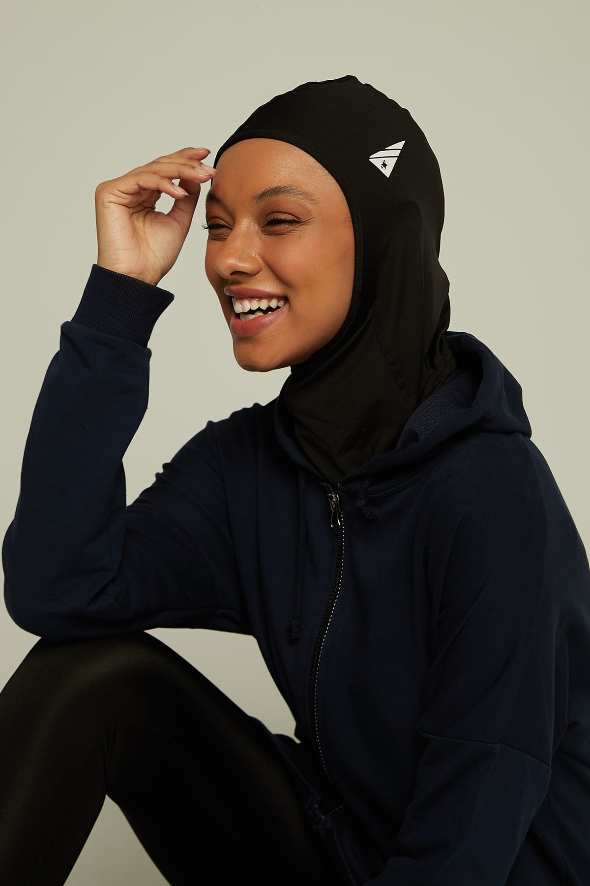 Sport Hijab in Black,  Color