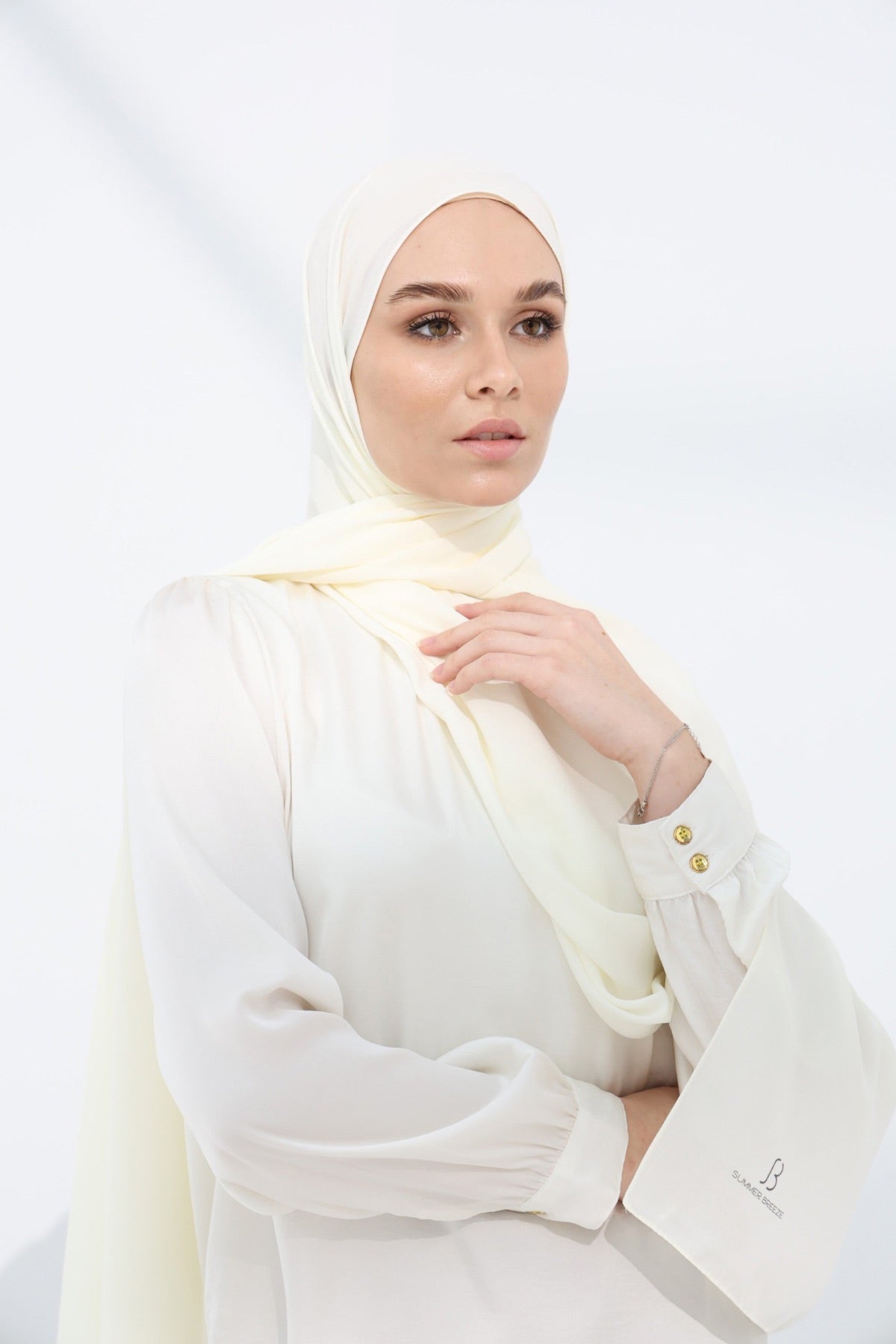 Double Chiffon - Ivory