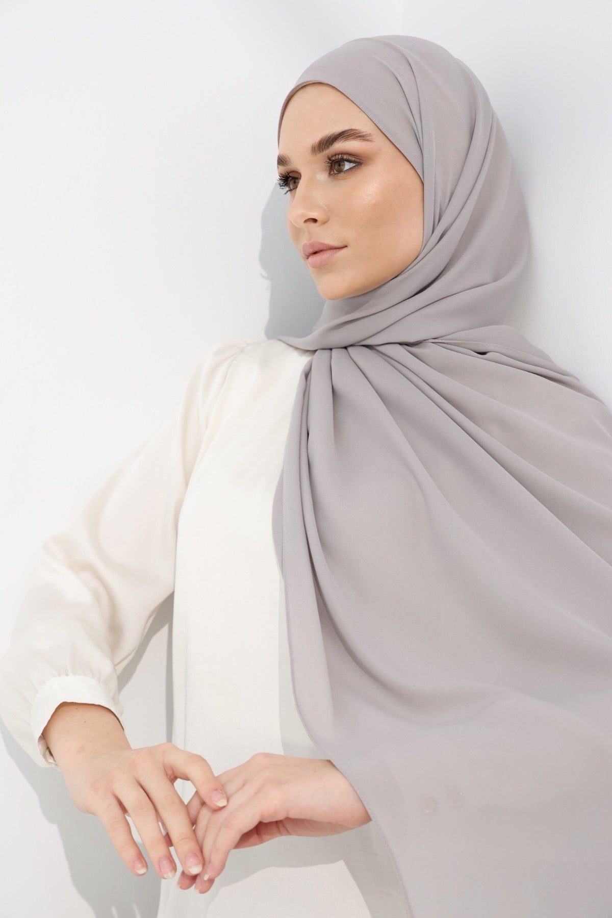 Double Chiffon - French Grey