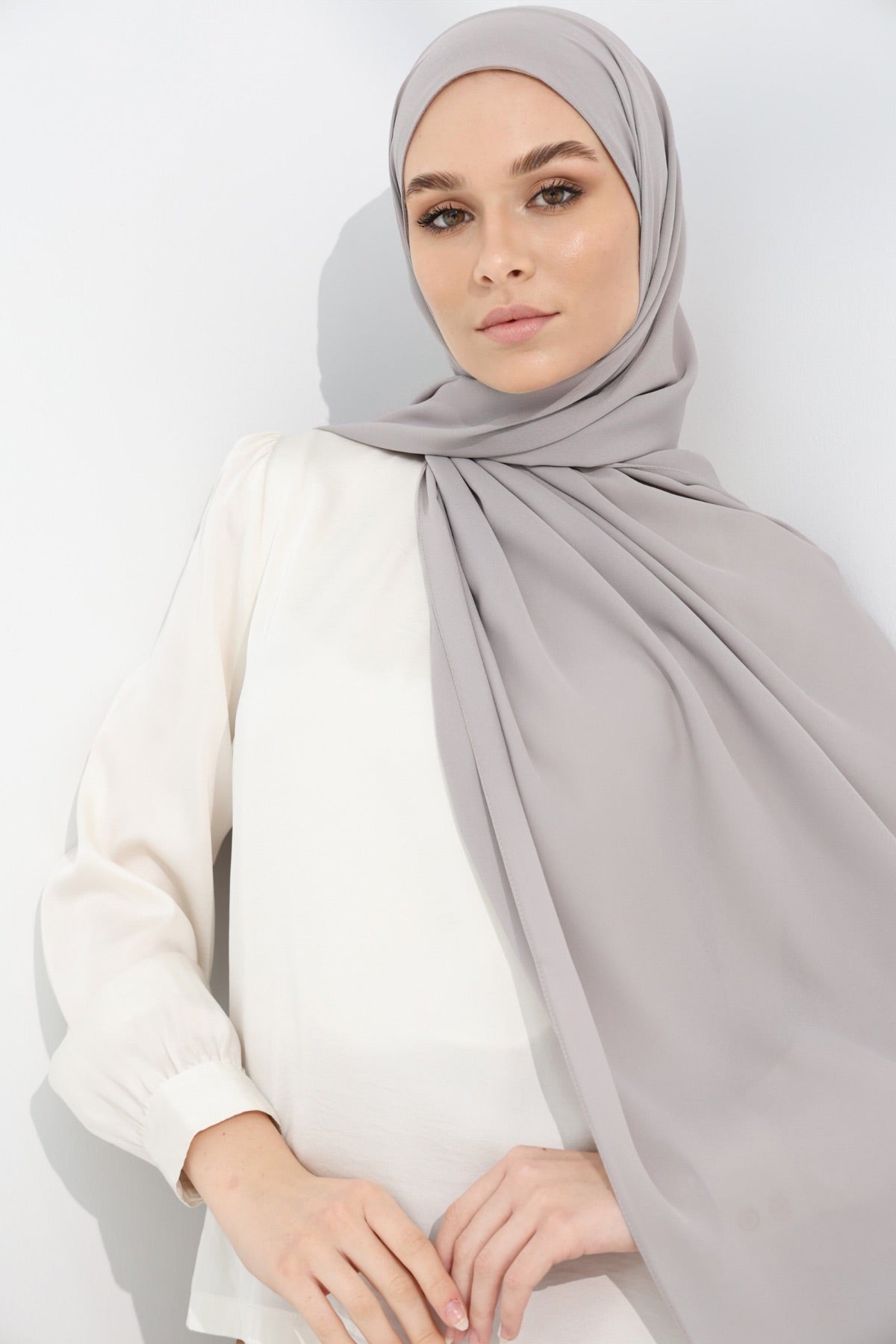 Double Chiffon - French Grey