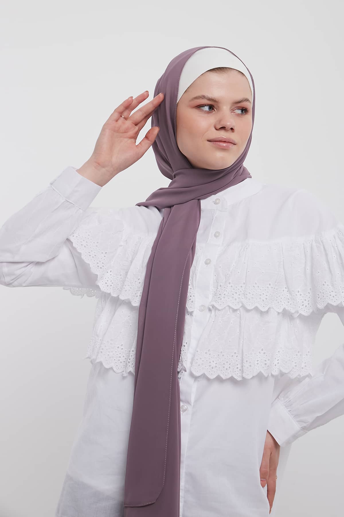 Chiffon Hijab in Opium   Color