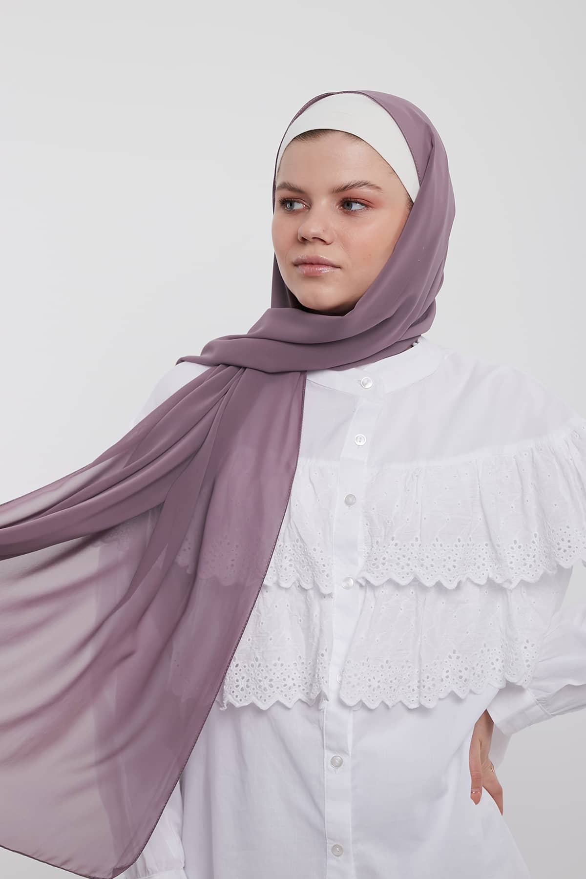 Chiffon Hijab in Opium   Color