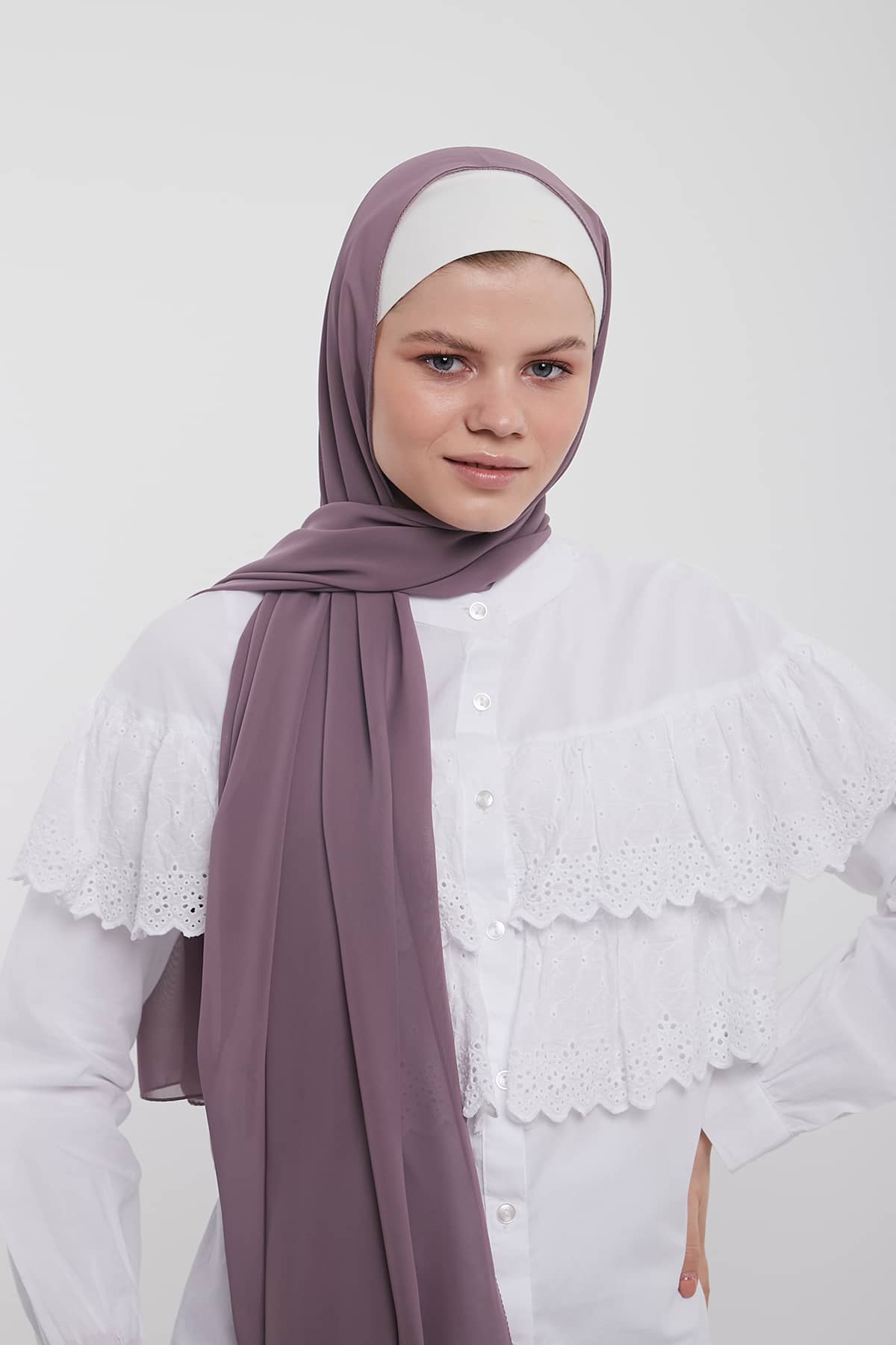 Chiffon Hijab in Opium   Color