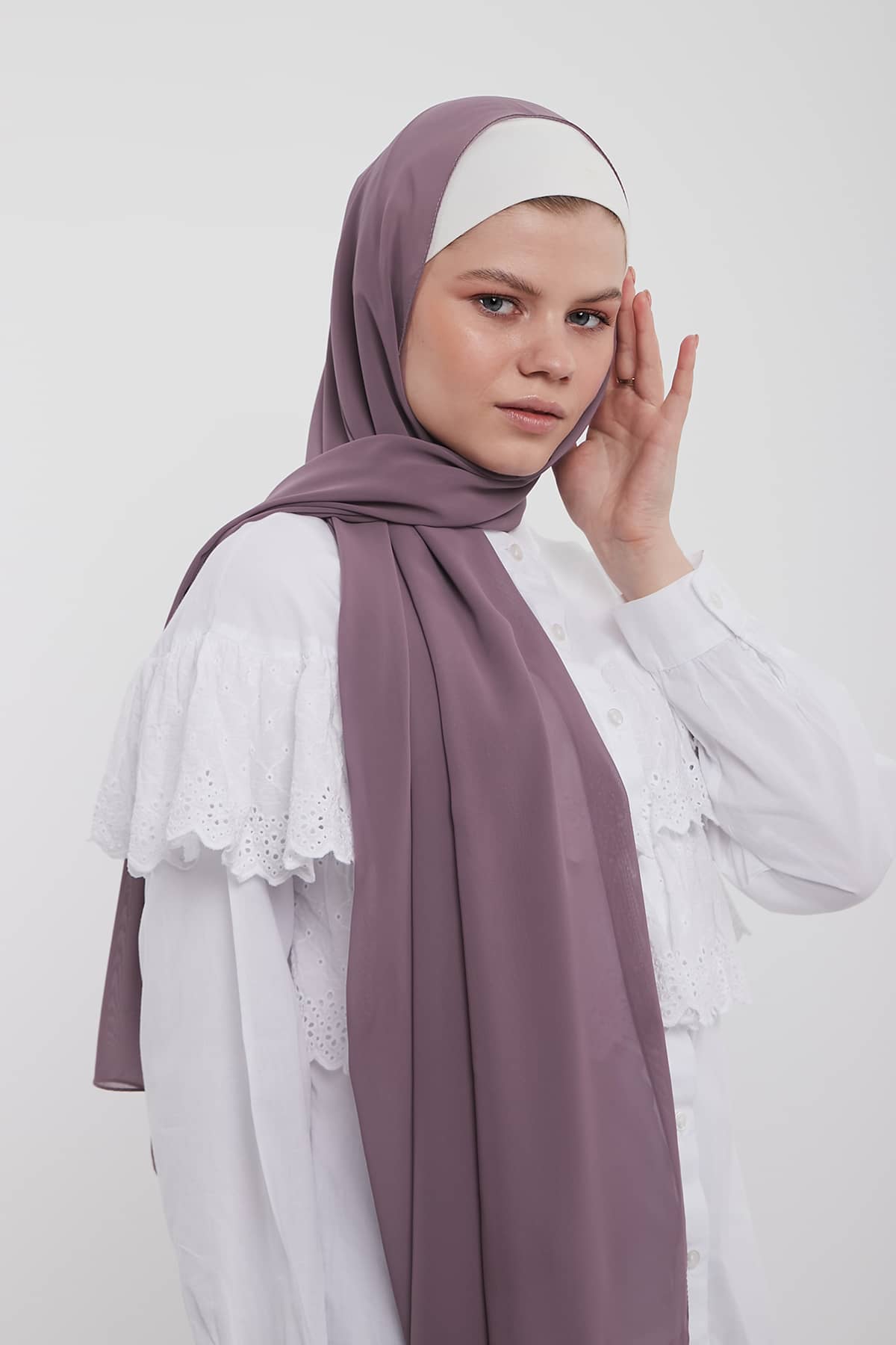 Chiffon Hijab in Opium   Color