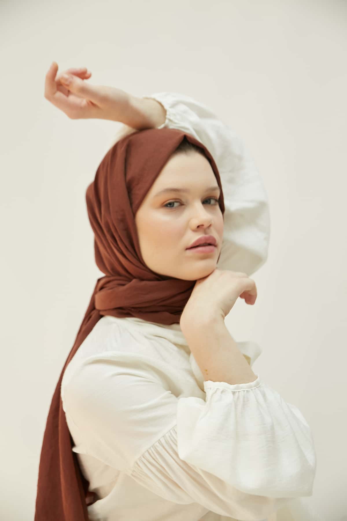 Cotton Hijab in Lotus Color