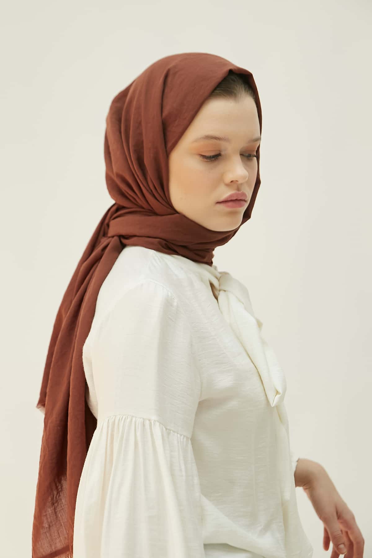 Cotton Hijab in Lotus Color